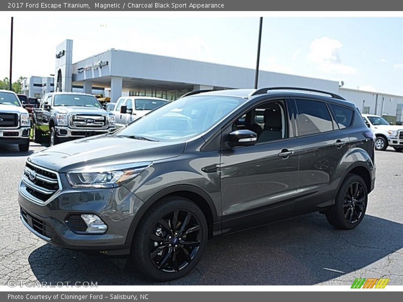 Magnetic / Charcoal Black Sport Appearance 2017 Ford Escape Titanium