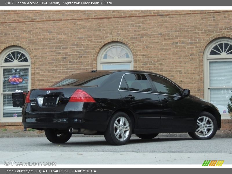 Nighthawk Black Pearl / Black 2007 Honda Accord EX-L Sedan