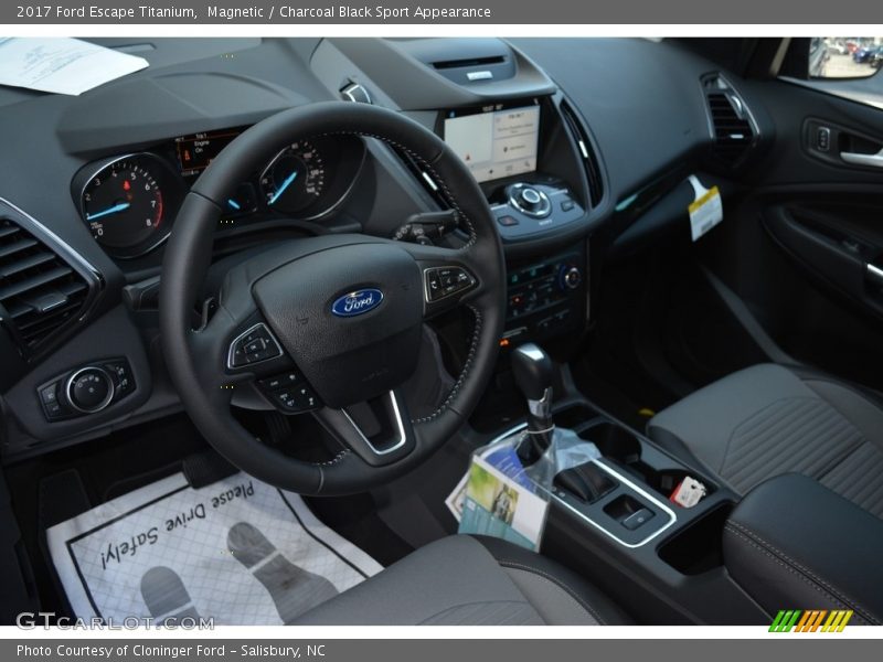 Magnetic / Charcoal Black Sport Appearance 2017 Ford Escape Titanium