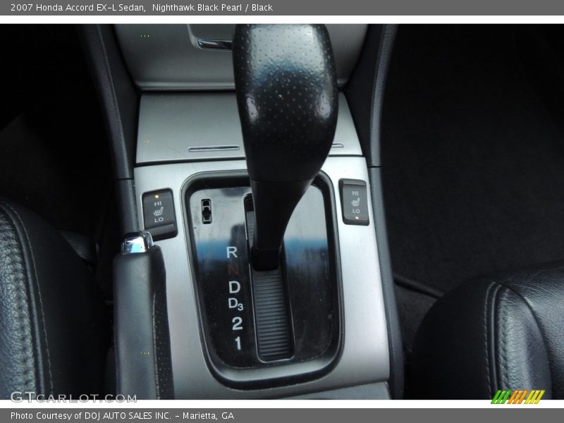 Nighthawk Black Pearl / Black 2007 Honda Accord EX-L Sedan