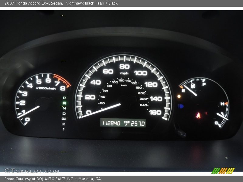 Nighthawk Black Pearl / Black 2007 Honda Accord EX-L Sedan