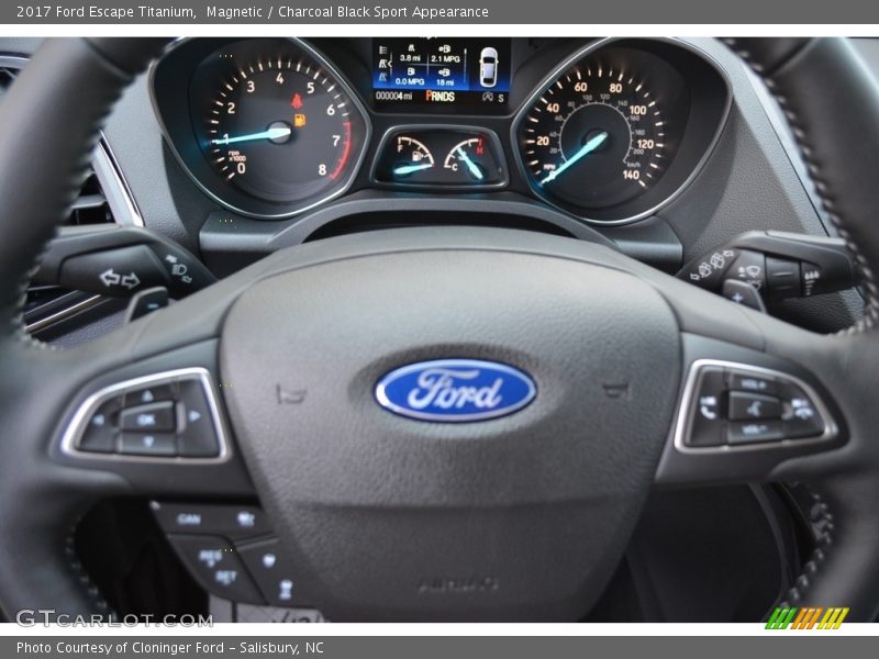 Magnetic / Charcoal Black Sport Appearance 2017 Ford Escape Titanium