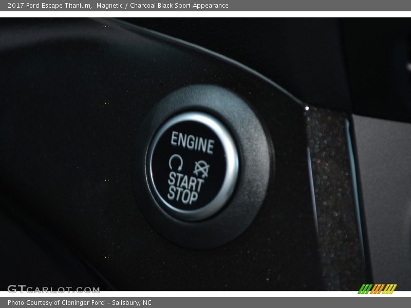 Magnetic / Charcoal Black Sport Appearance 2017 Ford Escape Titanium