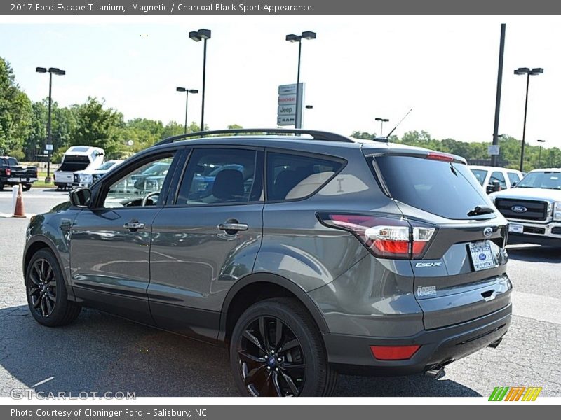 Magnetic / Charcoal Black Sport Appearance 2017 Ford Escape Titanium
