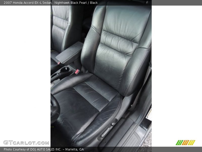 Nighthawk Black Pearl / Black 2007 Honda Accord EX-L Sedan