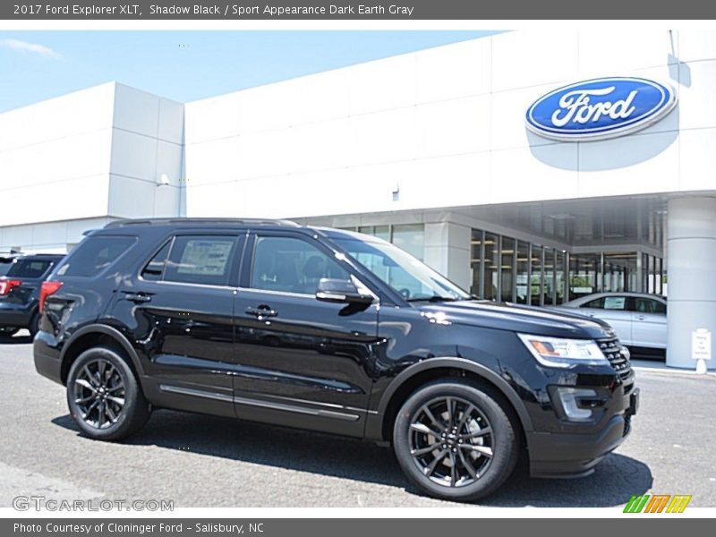 Shadow Black / Sport Appearance Dark Earth Gray 2017 Ford Explorer XLT