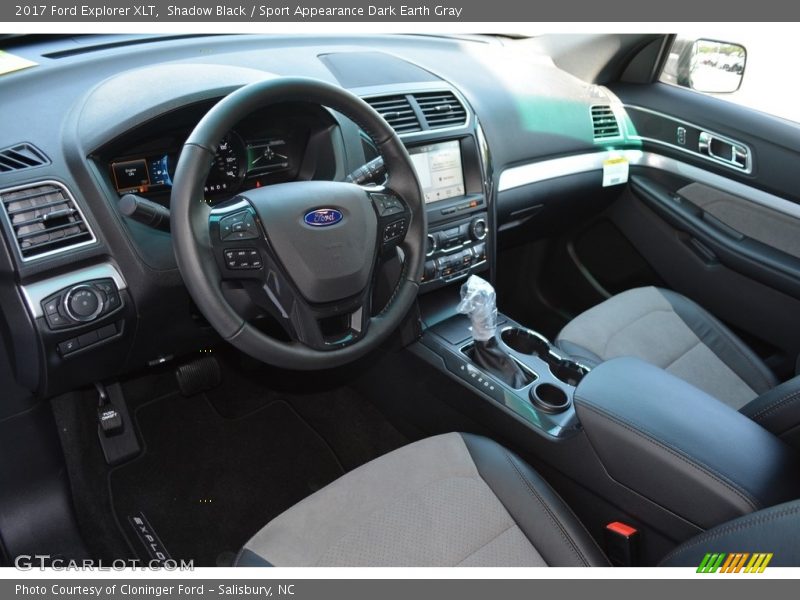 Sport Appearance Dark Earth Gray Interior - 2017 Explorer XLT 