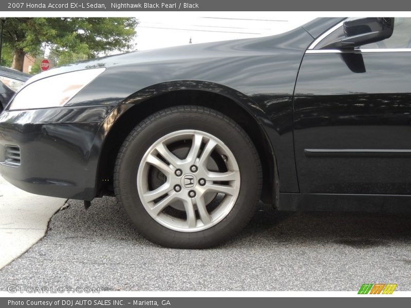 Nighthawk Black Pearl / Black 2007 Honda Accord EX-L Sedan