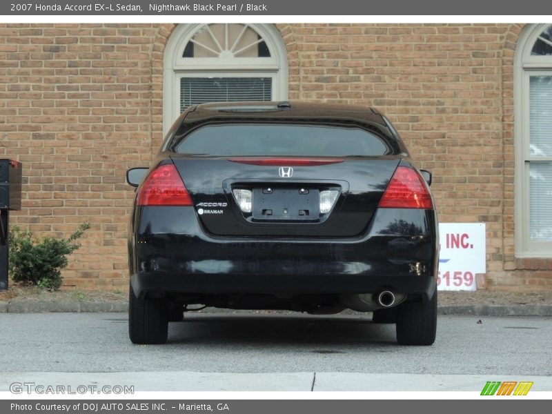 Nighthawk Black Pearl / Black 2007 Honda Accord EX-L Sedan