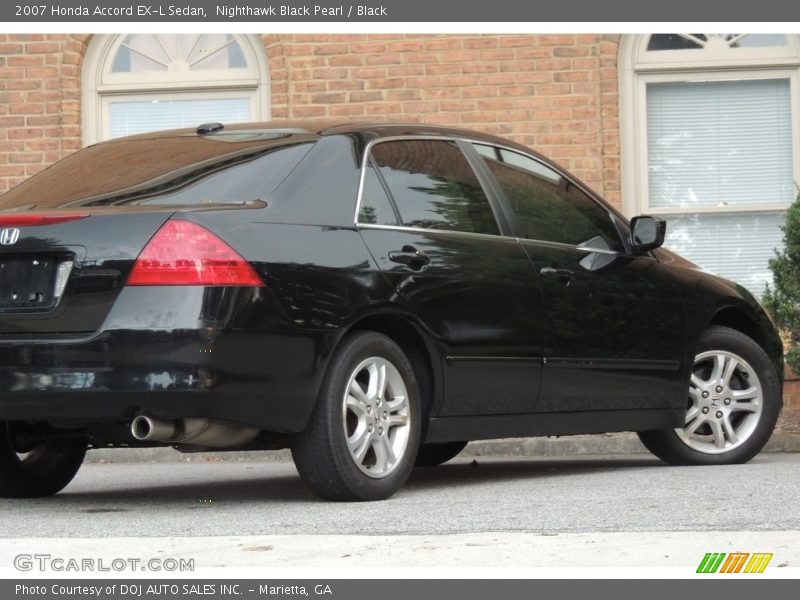 Nighthawk Black Pearl / Black 2007 Honda Accord EX-L Sedan
