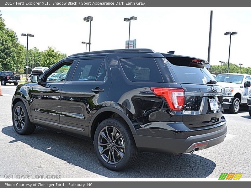 Shadow Black / Sport Appearance Dark Earth Gray 2017 Ford Explorer XLT