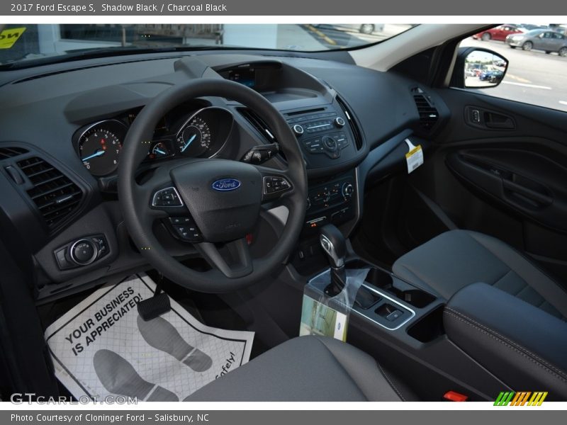 Shadow Black / Charcoal Black 2017 Ford Escape S