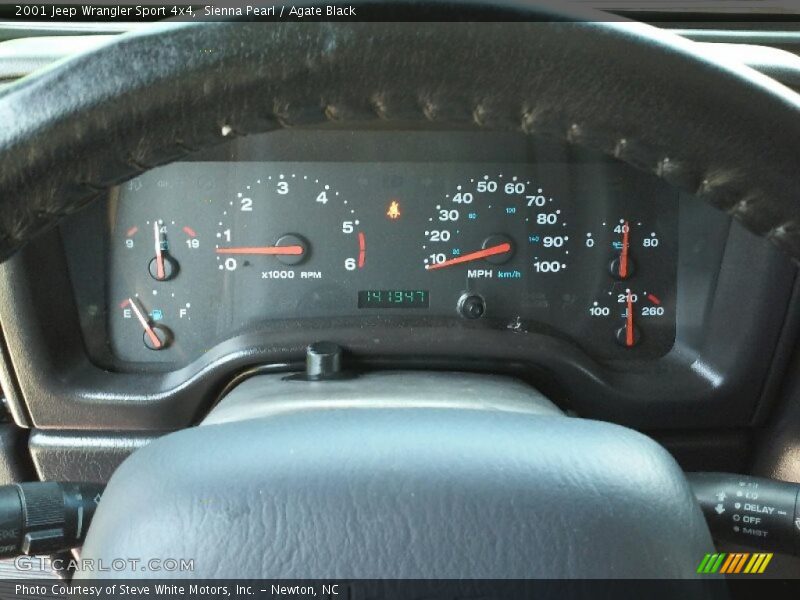 Sienna Pearl / Agate Black 2001 Jeep Wrangler Sport 4x4
