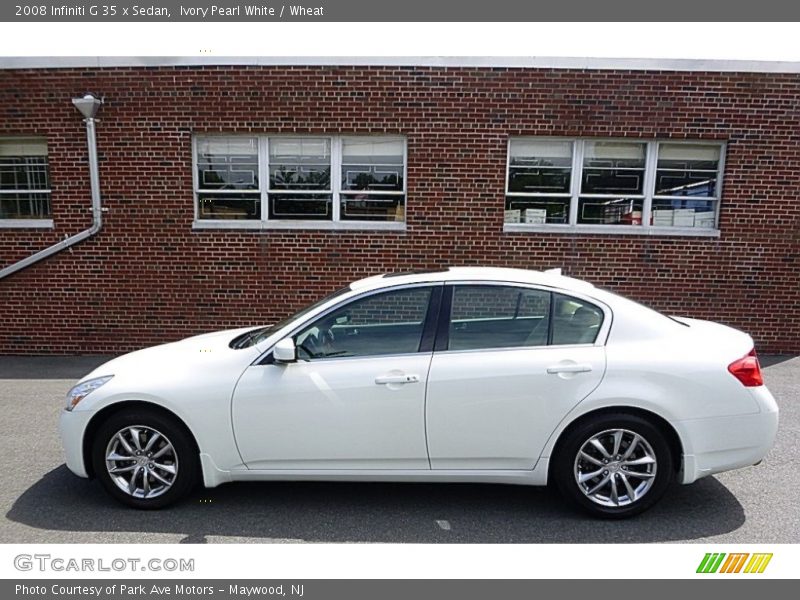 Ivory Pearl White / Wheat 2008 Infiniti G 35 x Sedan