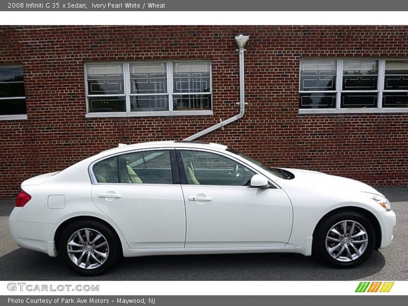 Ivory Pearl White / Wheat 2008 Infiniti G 35 x Sedan
