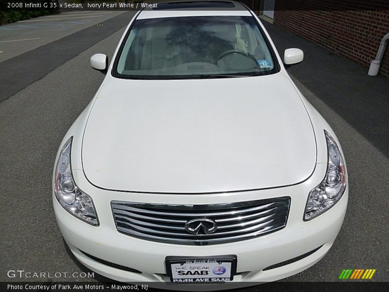 Ivory Pearl White / Wheat 2008 Infiniti G 35 x Sedan