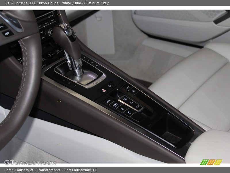 White / Black/Platinum Grey 2014 Porsche 911 Turbo Coupe