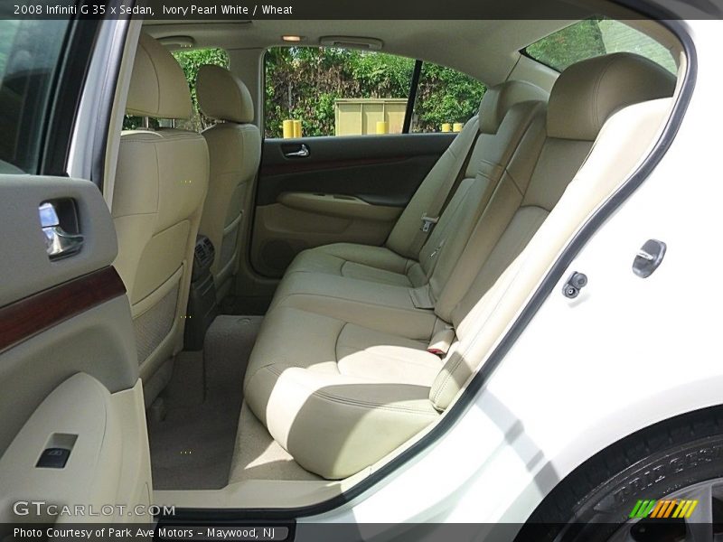 Ivory Pearl White / Wheat 2008 Infiniti G 35 x Sedan
