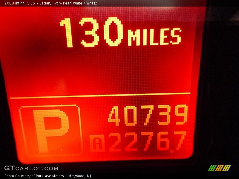 Ivory Pearl White / Wheat 2008 Infiniti G 35 x Sedan