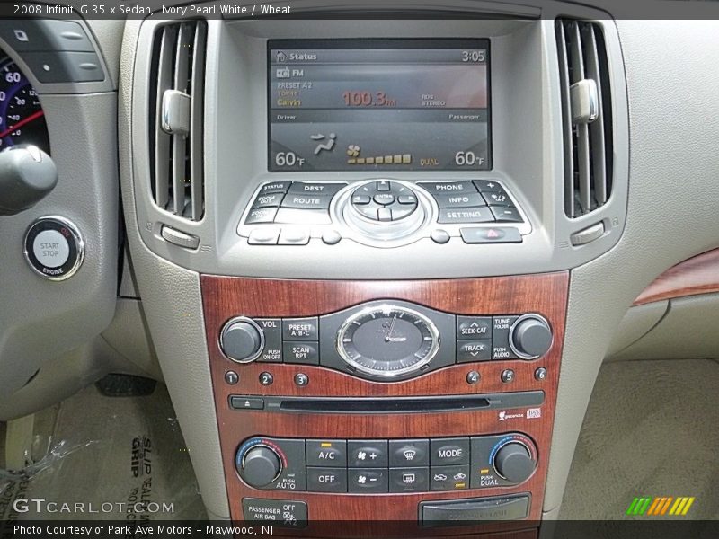 Ivory Pearl White / Wheat 2008 Infiniti G 35 x Sedan