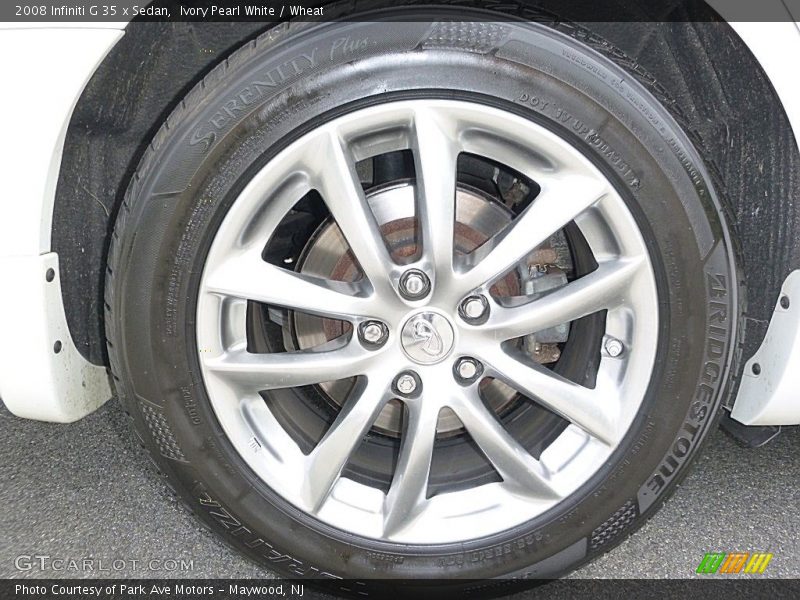 Ivory Pearl White / Wheat 2008 Infiniti G 35 x Sedan