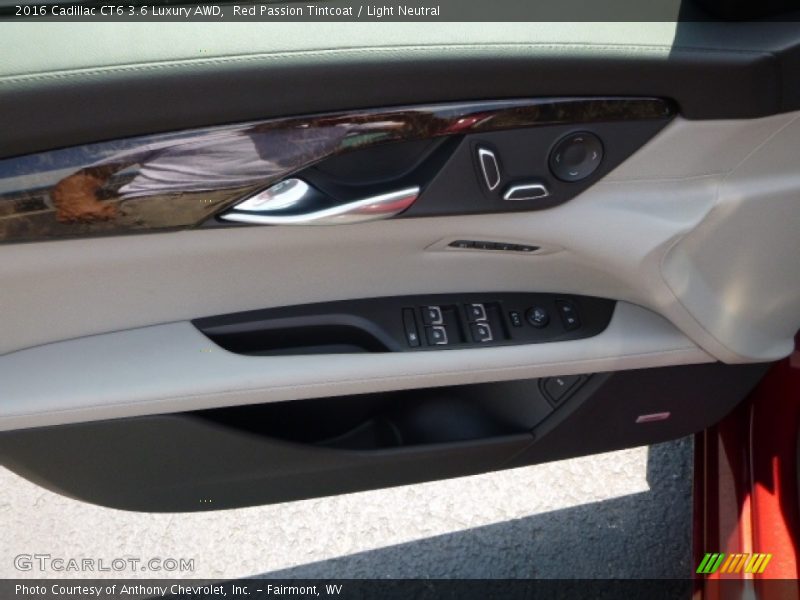 Red Passion Tintcoat / Light Neutral 2016 Cadillac CT6 3.6 Luxury AWD
