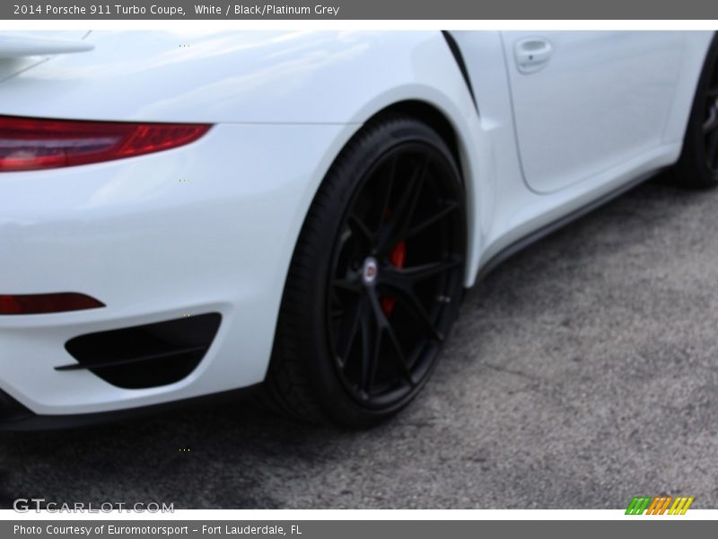 White / Black/Platinum Grey 2014 Porsche 911 Turbo Coupe
