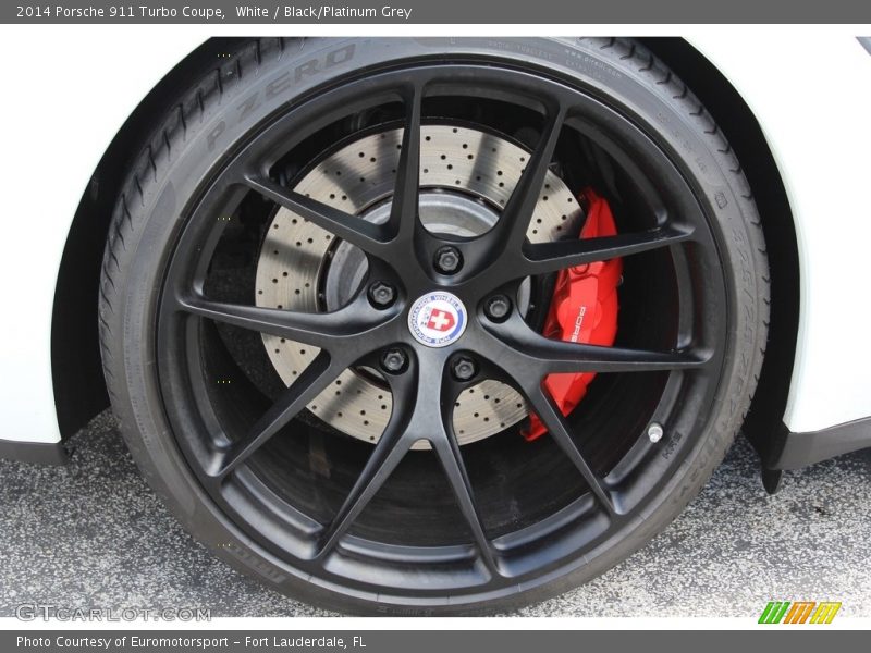 White / Black/Platinum Grey 2014 Porsche 911 Turbo Coupe
