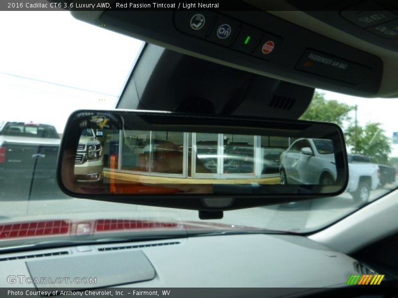 Red Passion Tintcoat / Light Neutral 2016 Cadillac CT6 3.6 Luxury AWD
