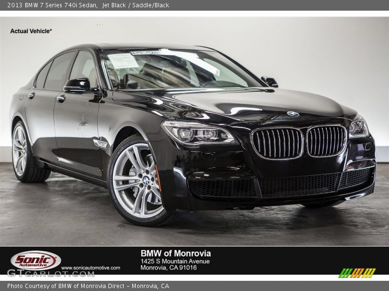 Jet Black / Saddle/Black 2013 BMW 7 Series 740i Sedan