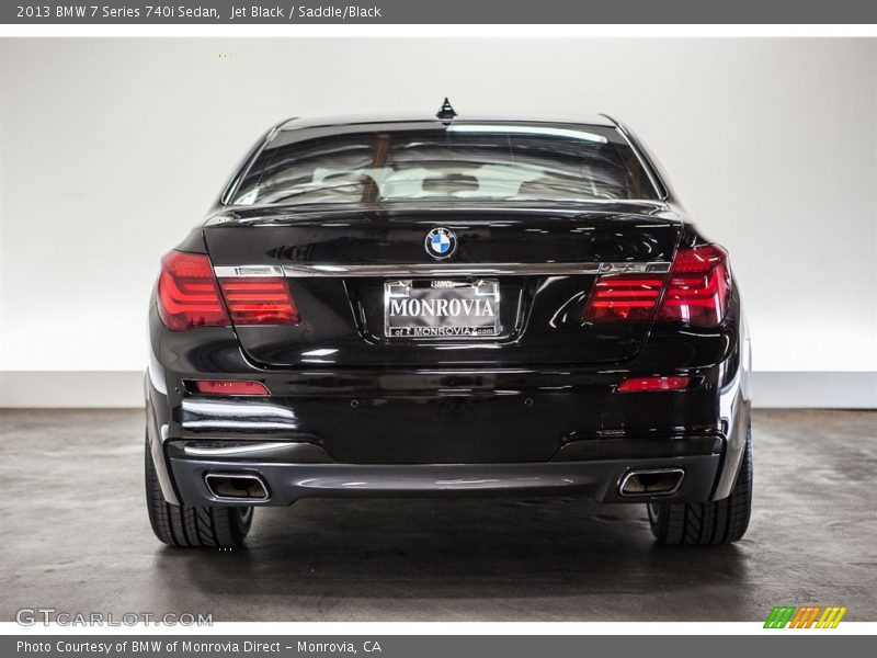 Jet Black / Saddle/Black 2013 BMW 7 Series 740i Sedan
