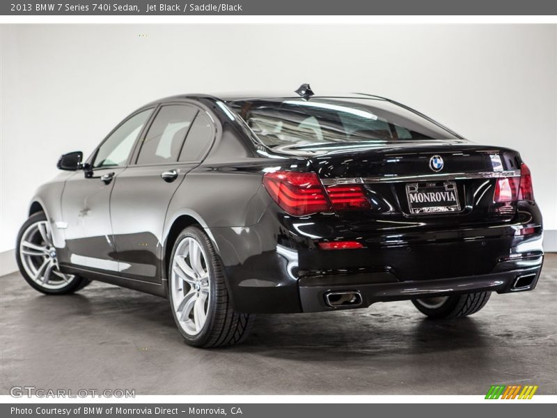 Jet Black / Saddle/Black 2013 BMW 7 Series 740i Sedan