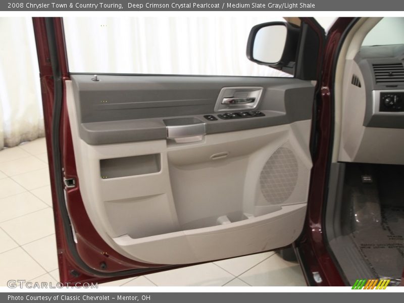 Deep Crimson Crystal Pearlcoat / Medium Slate Gray/Light Shale 2008 Chrysler Town & Country Touring