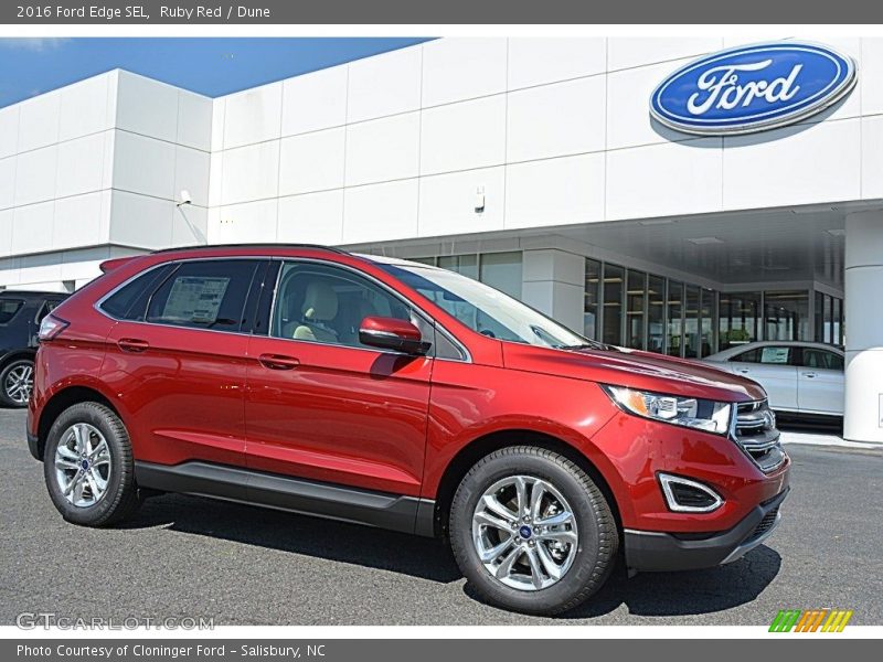 Ruby Red / Dune 2016 Ford Edge SEL