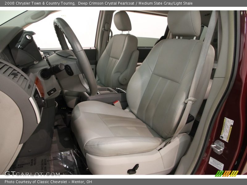 Deep Crimson Crystal Pearlcoat / Medium Slate Gray/Light Shale 2008 Chrysler Town & Country Touring