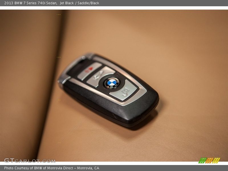 Jet Black / Saddle/Black 2013 BMW 7 Series 740i Sedan