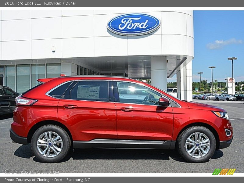 Ruby Red / Dune 2016 Ford Edge SEL
