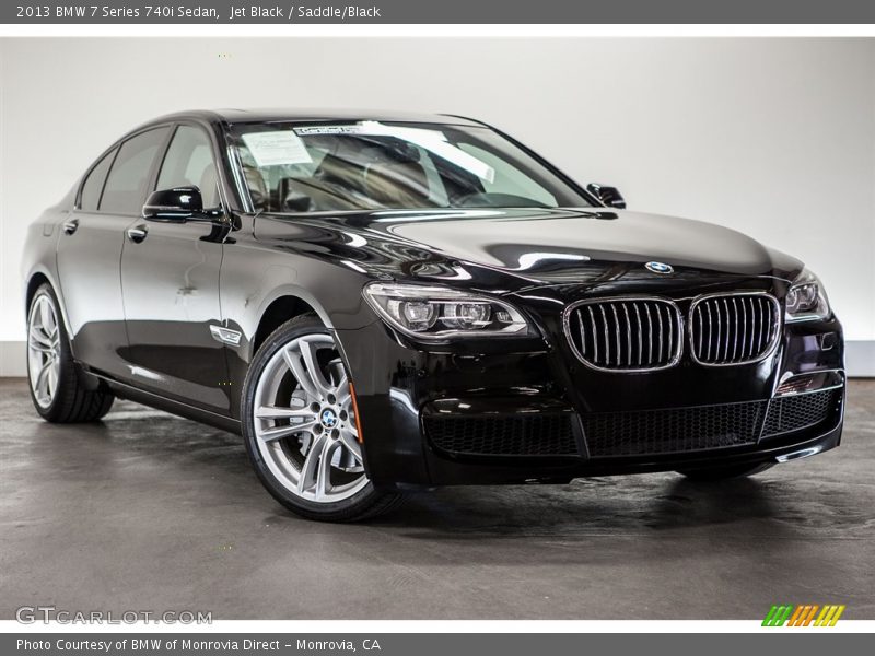 Jet Black / Saddle/Black 2013 BMW 7 Series 740i Sedan