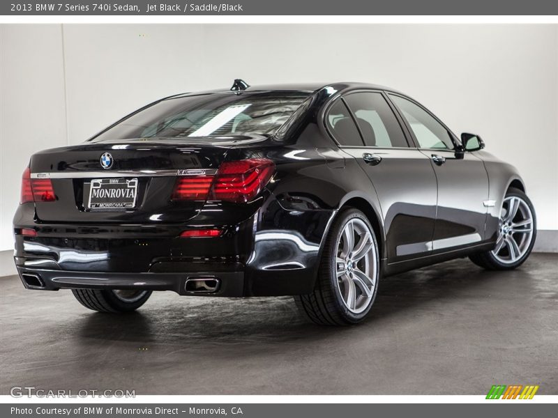 Jet Black / Saddle/Black 2013 BMW 7 Series 740i Sedan