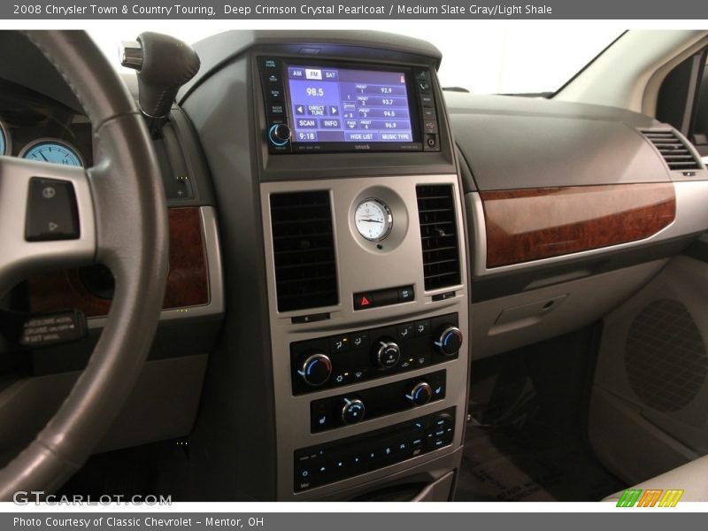 Deep Crimson Crystal Pearlcoat / Medium Slate Gray/Light Shale 2008 Chrysler Town & Country Touring