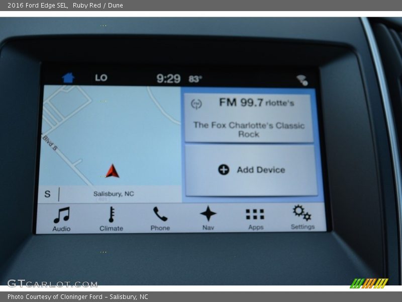 Ruby Red / Dune 2016 Ford Edge SEL