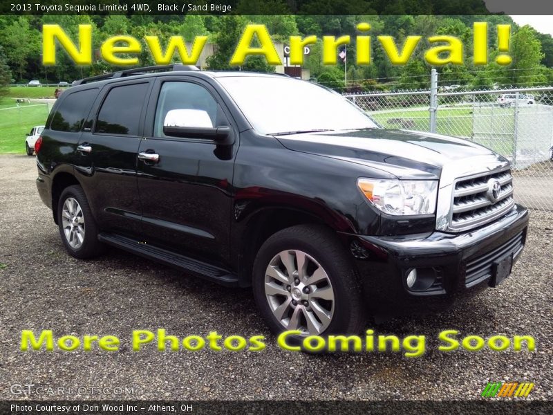 Black / Sand Beige 2013 Toyota Sequoia Limited 4WD