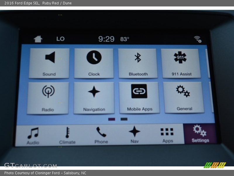 Ruby Red / Dune 2016 Ford Edge SEL