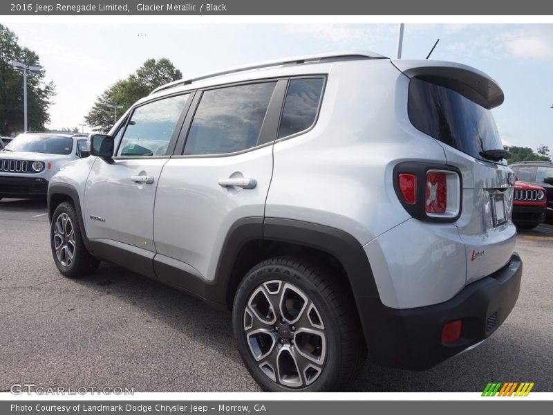 Glacier Metallic / Black 2016 Jeep Renegade Limited