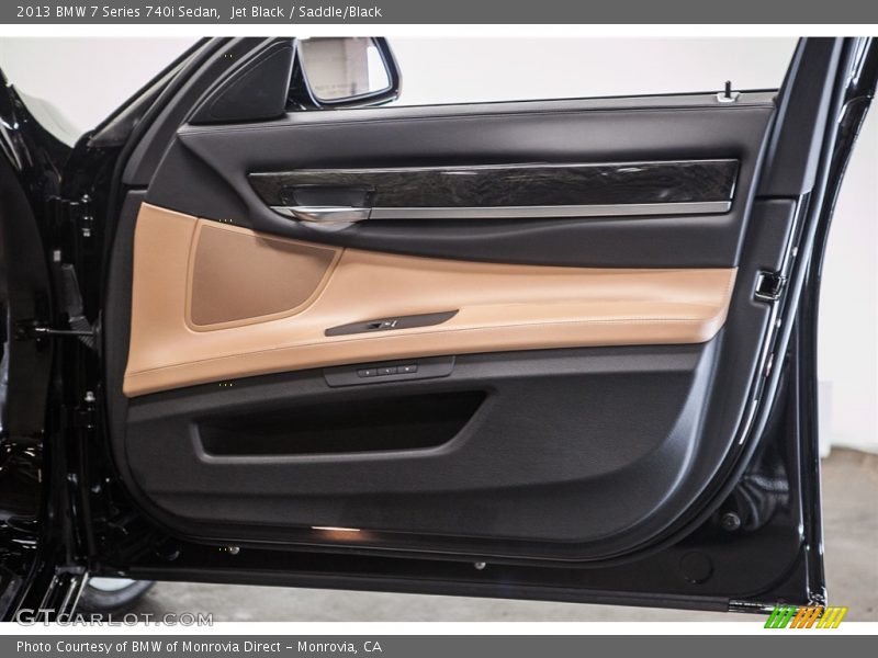 Jet Black / Saddle/Black 2013 BMW 7 Series 740i Sedan