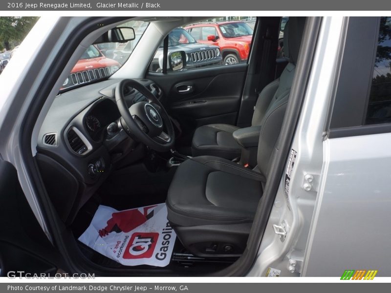 Glacier Metallic / Black 2016 Jeep Renegade Limited