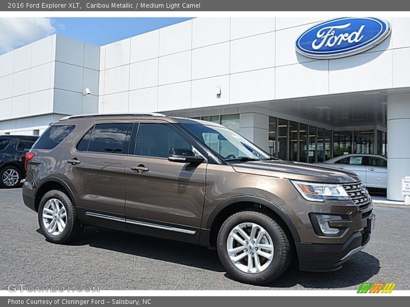 Caribou Metallic / Medium Light Camel 2016 Ford Explorer XLT