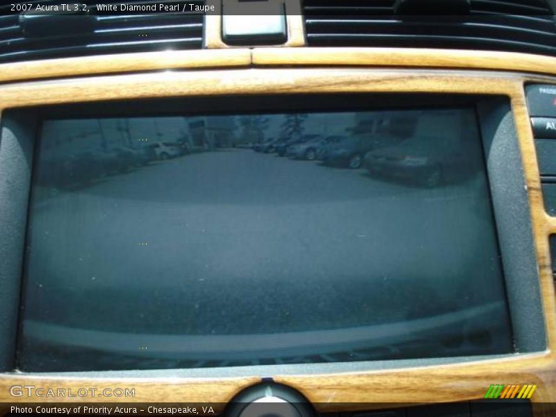 White Diamond Pearl / Taupe 2007 Acura TL 3.2