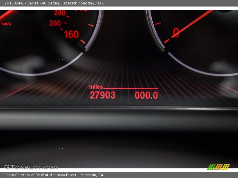 Jet Black / Saddle/Black 2013 BMW 7 Series 740i Sedan