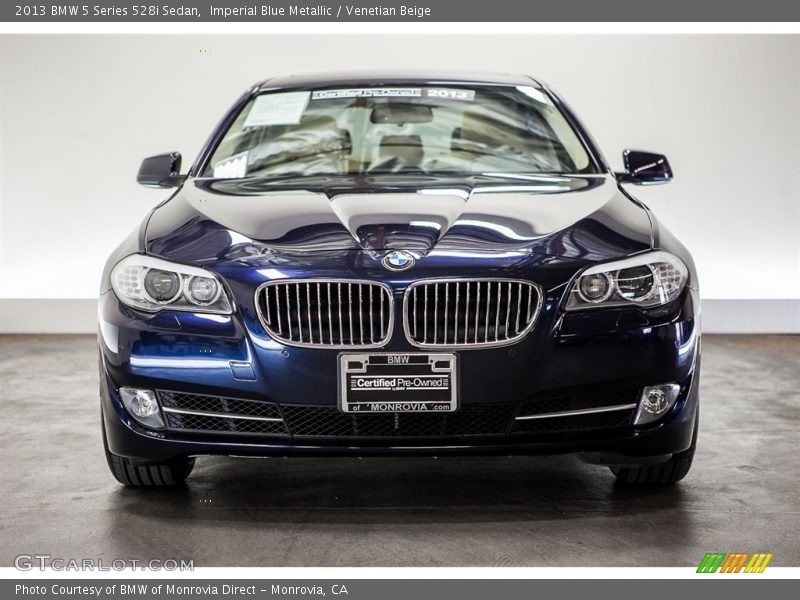 Imperial Blue Metallic / Venetian Beige 2013 BMW 5 Series 528i Sedan